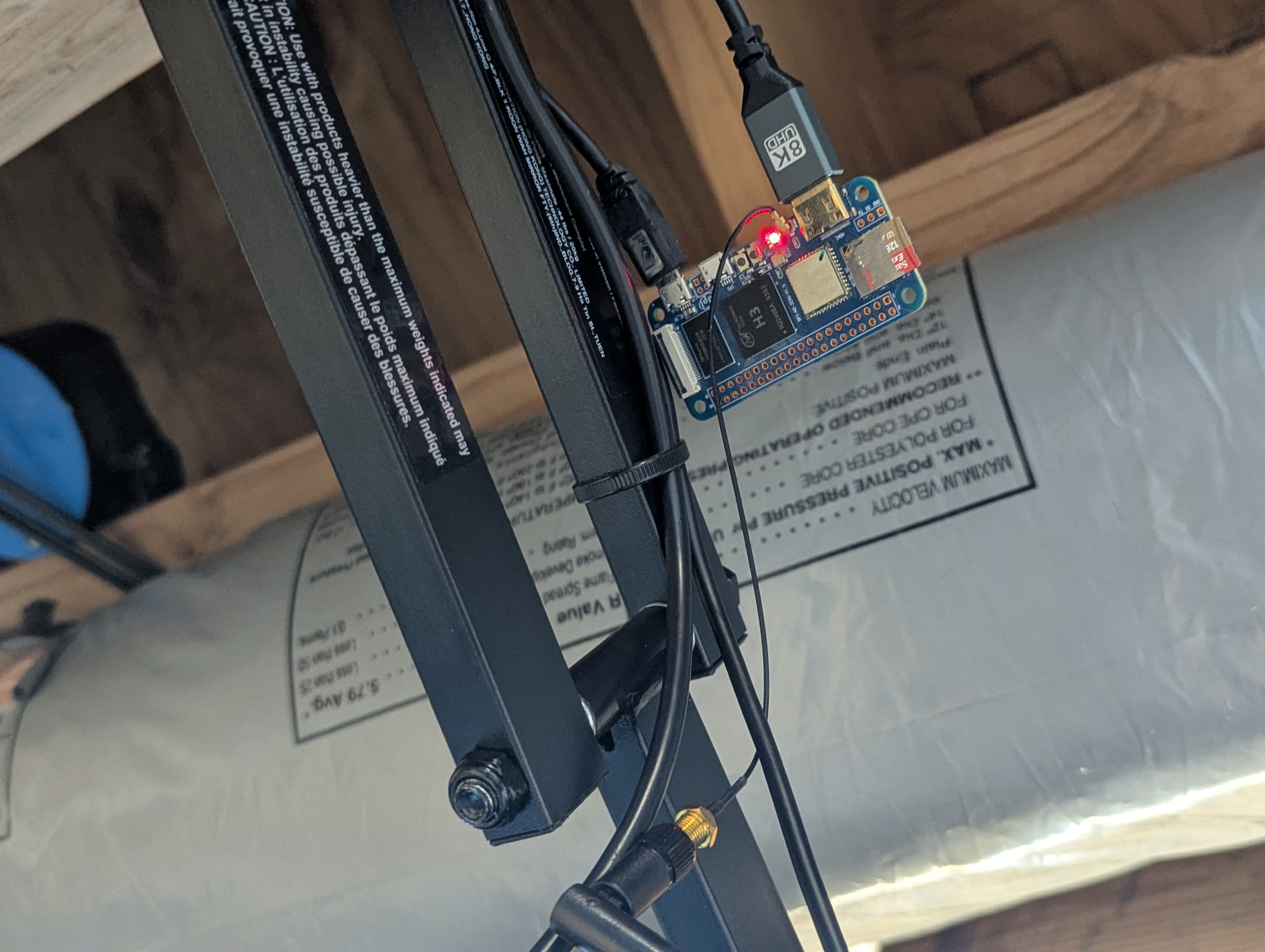 banana pi clock - closeup